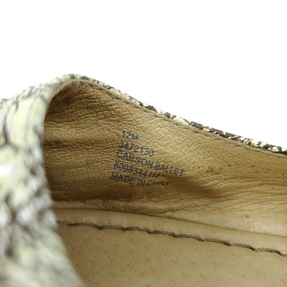 Frye Leather Crackle Carson Ballet Flats - Picture 9 of 9